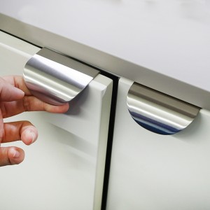 Kwoor/葵窝 304不锈钢橱柜门拉手抽屉衣柜门现代简约柜子隐形把手