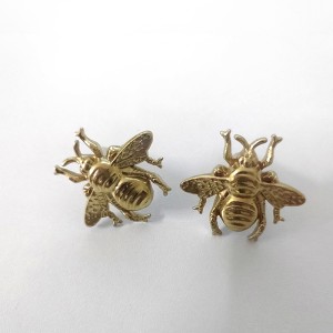 Kwoor/葵窝 轻奢风衣柜门装饰黄铜蜜蜂拉手橱柜抽屉把手五金配件