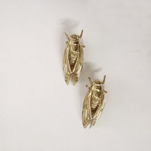 Kwoor/葵窝 鞋柜黄铜昆虫创意知了拉手轻奢风抽屉衣柜门装饰把手